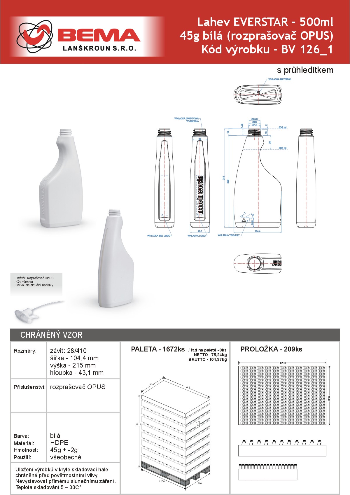 EVERSTAR 500ml OPUS  7-5-2021